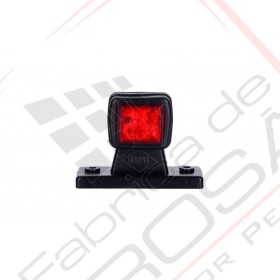 Outline marker light, square with a short, straight arm (white+red) right