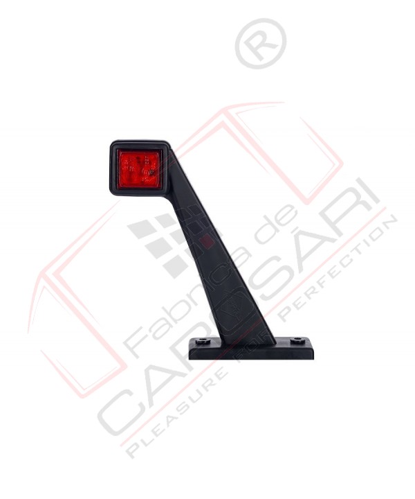 Outline marker light, square with a long, oblique arm (white+red) right