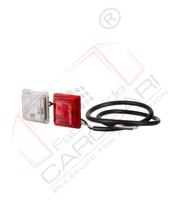 Outline marker light - square refill suitable for a holder (white+red)