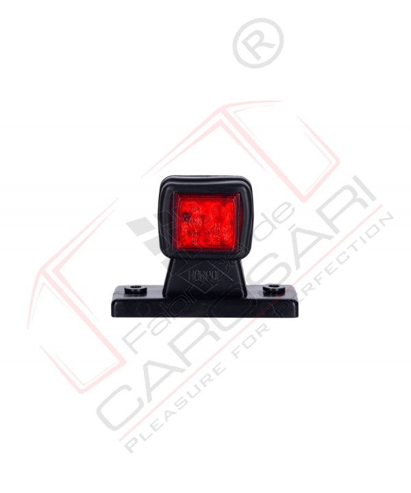Outline marker light, square with a short, straight arm (white+red) left