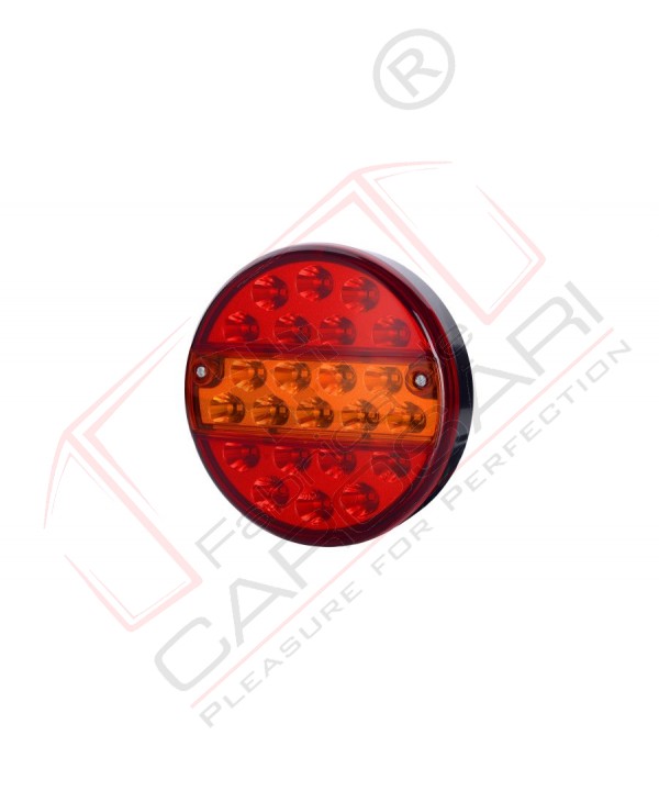 Multifunction rear LED light position,brakes, turn, with 23 LED HOR 70, 12/24v, cable, 4x0,5mm, 2m, rear position light, brakes, rear direction indicator