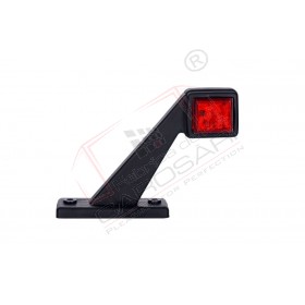 Outline marker light, square with a short arm (white+red) left