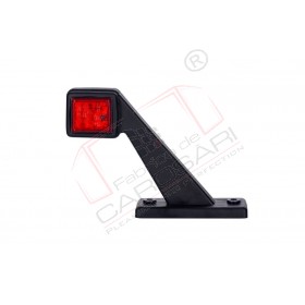 Outline marker light, square with a short arm (white+red) right