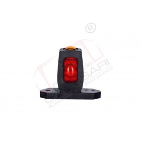 Corner marker light(red orange white), short arm, with 3 LED HOR 53, 12/24v, 0.2/0.4w, 2x0.75mm, 0.45m front, rear, side ,marking