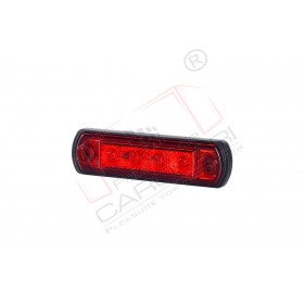 Rear marker light with a rubber pad, for bull-bar mounting (red)