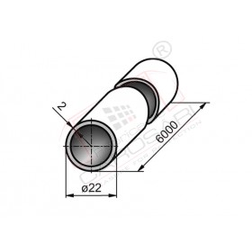 Tub o22/2mm, inox polisat